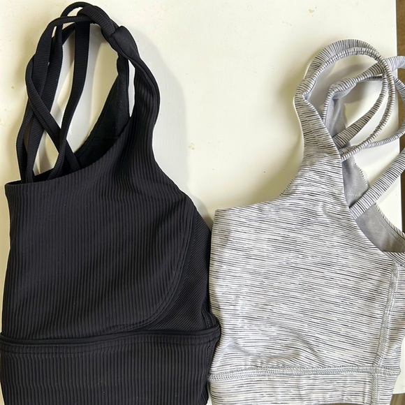 TWO size 6 Lululemon Energy Bras. - Picture 1 of 3